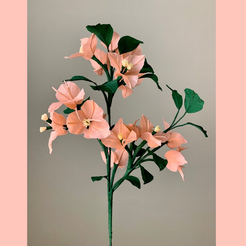 Handmade Crepe Paper Bougainvillea for Home Decor/ Wedding/ Etsy