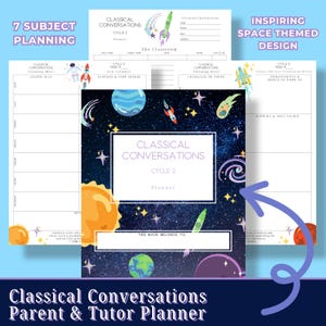 Parent & Tutor Planner for Classical Conversations Cycle 2 - Space Theme