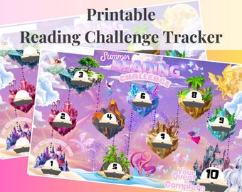 Reading Challenge Tracker for Summer or Everyday Reading Goals