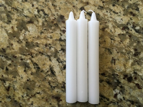 Plain White Candles /velas Blancas Simples -  Israel