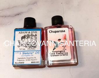 Adam-Eve and hummingbird oils/Adán-Eva y Chuparrosa aceites