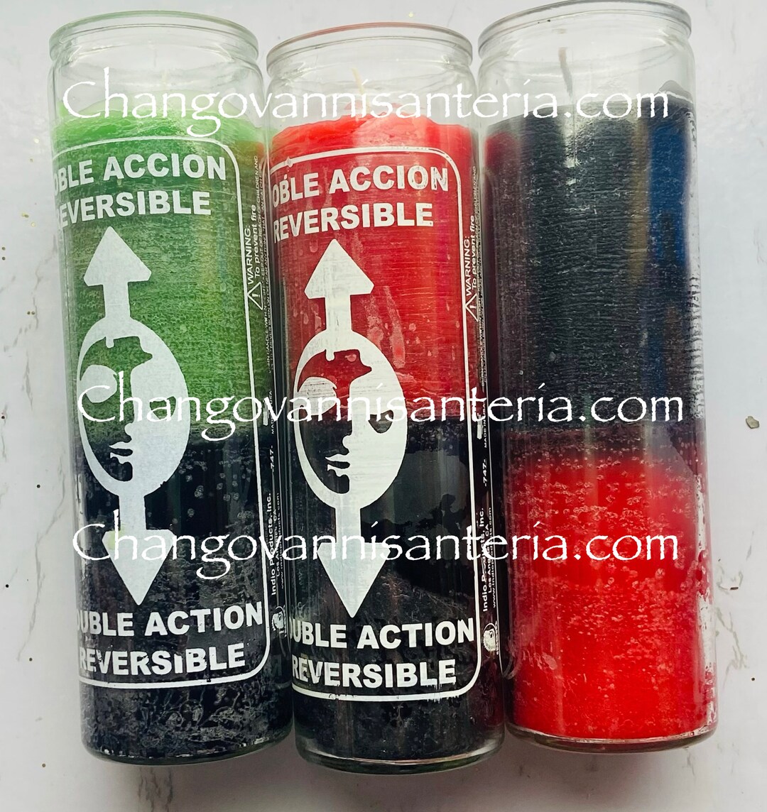 Reversible Candles Glass/velas Reversibles De Vidrio Etsy