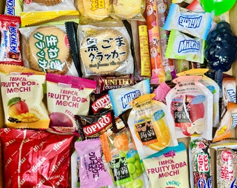 Asian Snack Box | Best of Japanese Korean Chinese Snacks | SNACK SAMPLERS | Exotic Snack Box | Candies | Gift Box | Easter SALE