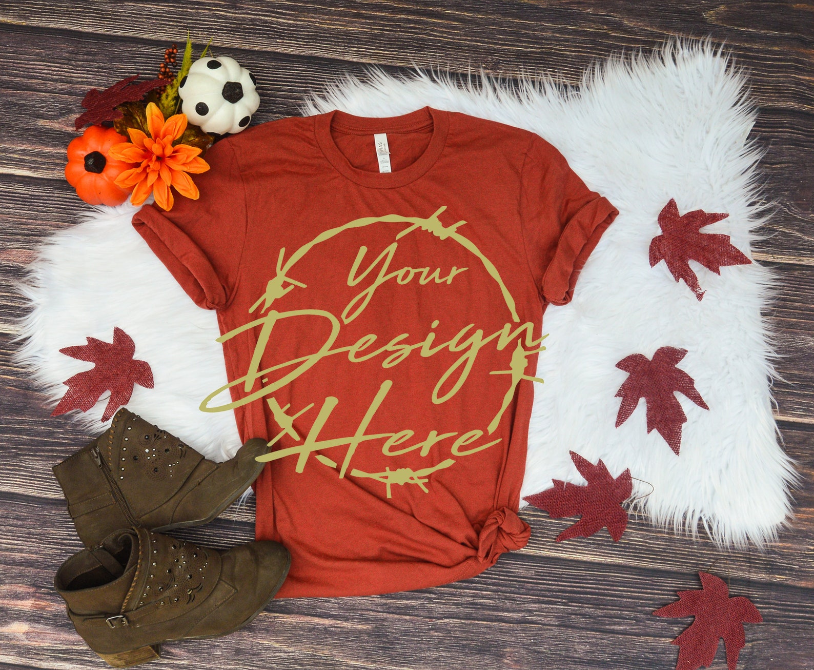 Download Rust bella canvas 3001 fall mock up country fall country ...