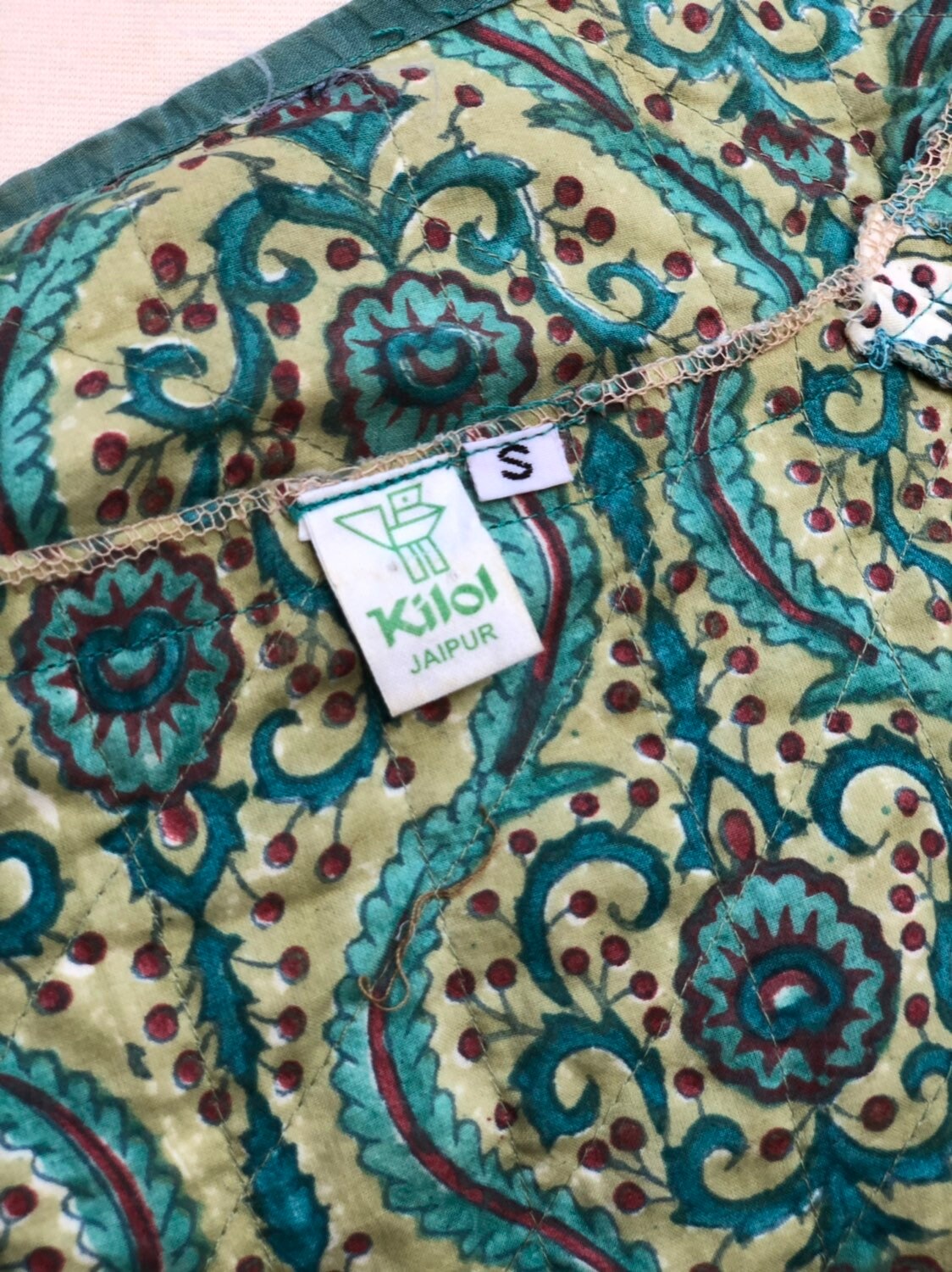 Kilol Jaipur Vintage Quilted 3/4 Length Sleeveless Vest Etsy