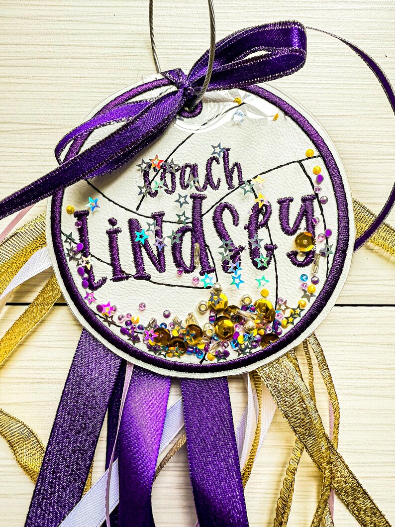 Personalized Coach Bag Tag | Custom Embroidered Name Tag With Ribbons ...