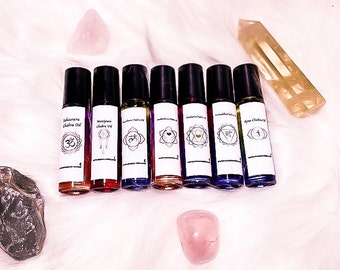 Full Moon Energy Chakra Oil Gift, Cleansing Ritual Oils, Attraction Ritual Oils, Chakra Balance, Spiritual Gift, Christmas Gift