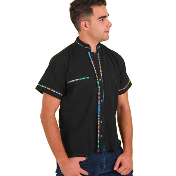 Mens Mexican Traditional Shirt. Guayabera for Men. Formal Button Up Shirt. Collared Shirt. Traditional Style. Fathers Day Gift.