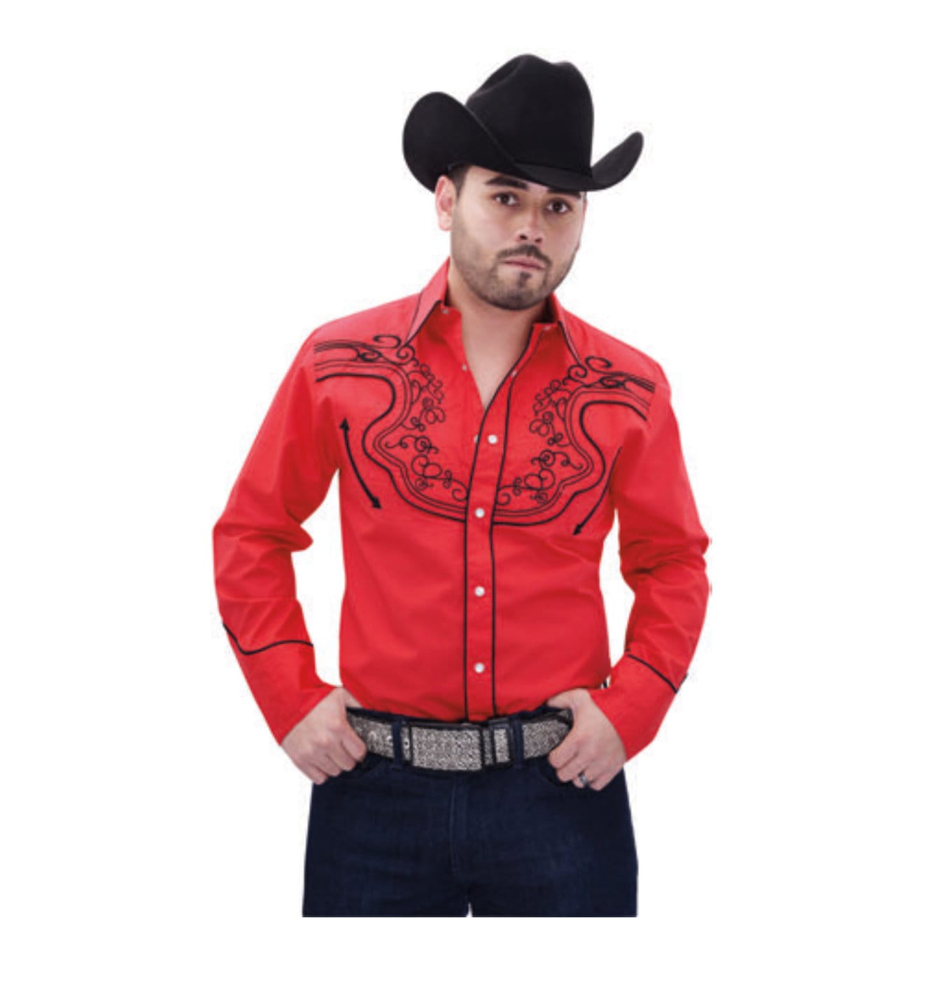 Embroidered Western Button Down Shirt/camisa Bordada Vaquera Etsy