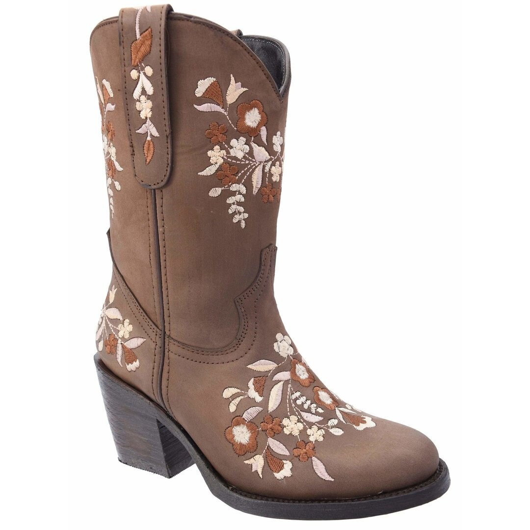 Women's Western Boots, Boots With Butterflies/botas Vaqueras Para