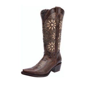 Women's Western Boots, Boots with Flowers/Botas Vaqueras para Dama 159