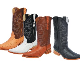 Men's Western Boots/botas Vaqueras De Hombre avestruz | Etsy