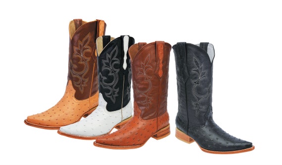 botas vaqueras de avestruz para hombre