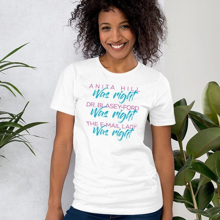 T-shirt I Believe Anita Hill Noir - 100% Coton Taille S à 5XL Made In USA