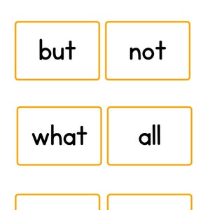 Printable Flashcards; Fry 100 Sight Words