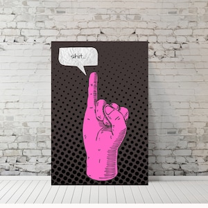 Pinky Swear; Art Poster, Pop Art, Comic, Lichtenstein, Print, Wall Art, Retro, Pinky Promise