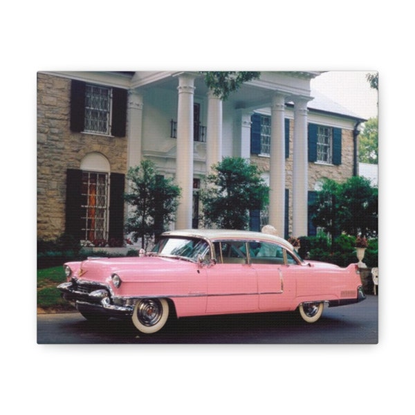 Pink Cadillac at Graceland, Canvas Gallery Wraps; Elvis, Elvis Art, Graceland, Memphis