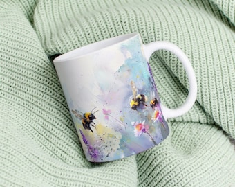 Pszczoła Kubek ceramiczny Pszczoła Ceramiczny kubek Pszczoła Kubek do kawy dla niej Pszczoła Kubek Prezent na Dzień Matki Zapylacz Prezent dla mamy Pszczoła trzmiel Kubek 11 uncji