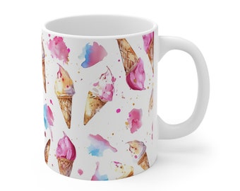 Taza de helado, taza de helado para papá, taza de helado personalizada, regalo del Día del Padre, para papá, taza de café de 325 ml