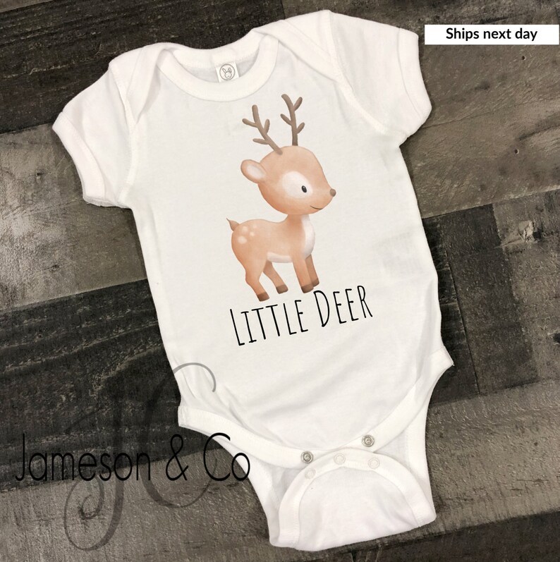 Little Deer Onesie® Deer Onesie® Woodland Animal Onesie® Etsy
