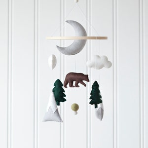 DIY Mobile Kit - Create Your Own Woodland Mobile - Bear and  Mountain Decor