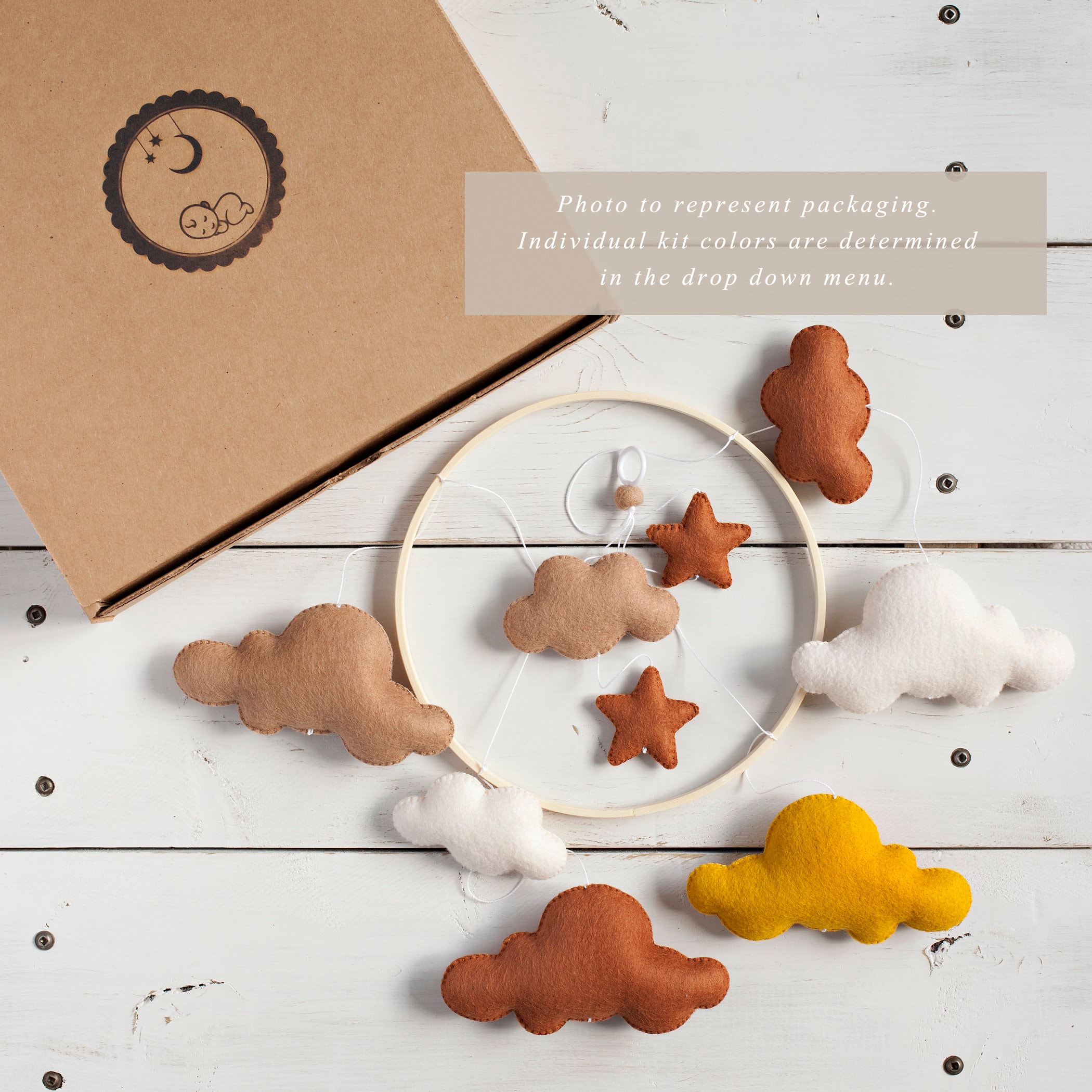 DIY Mobile Kit Create Your Own Mobile Cloud and Stars | Etsy