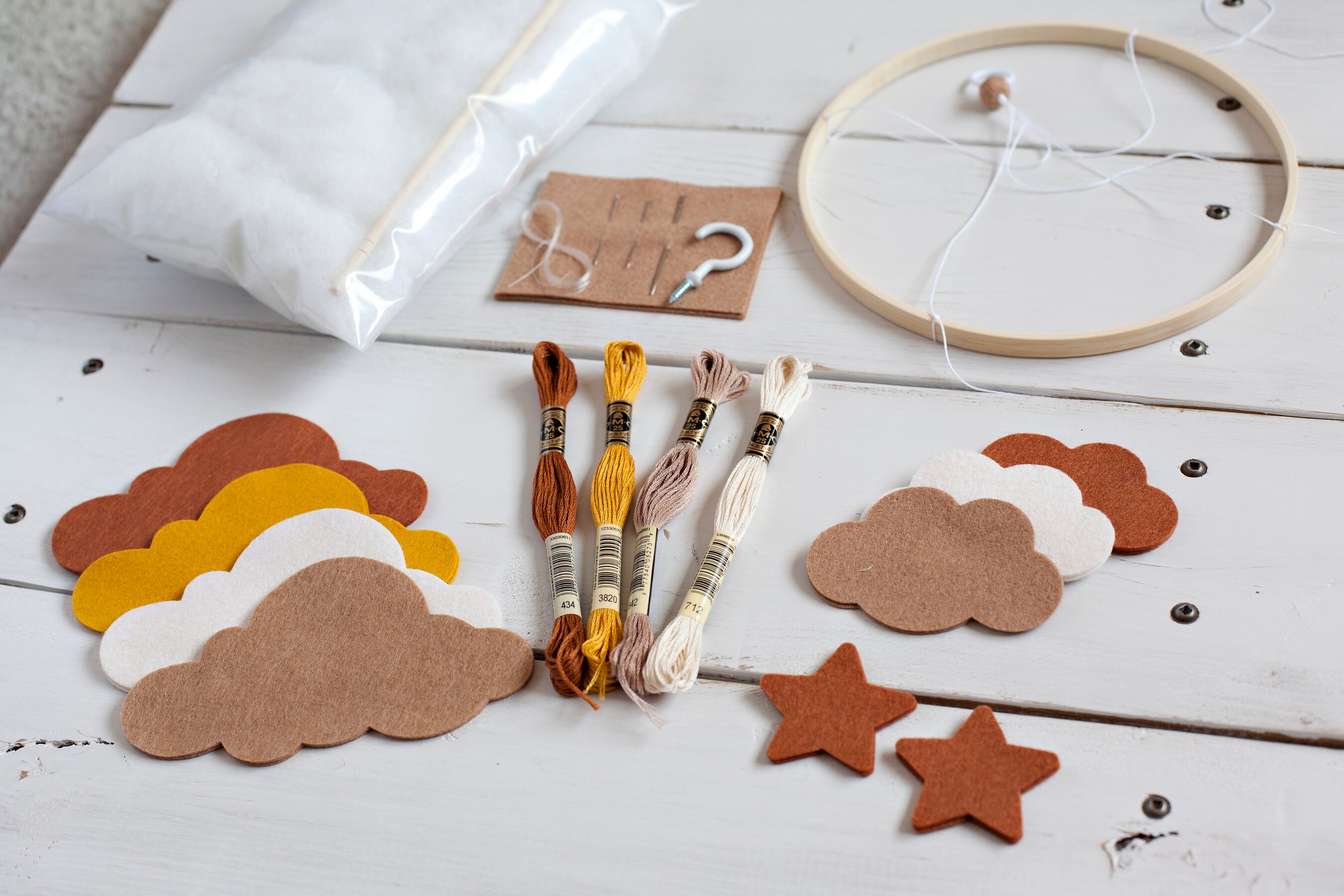 DIY Mobile Kit Create Your Own Mobile Cloud and Stars Etsy