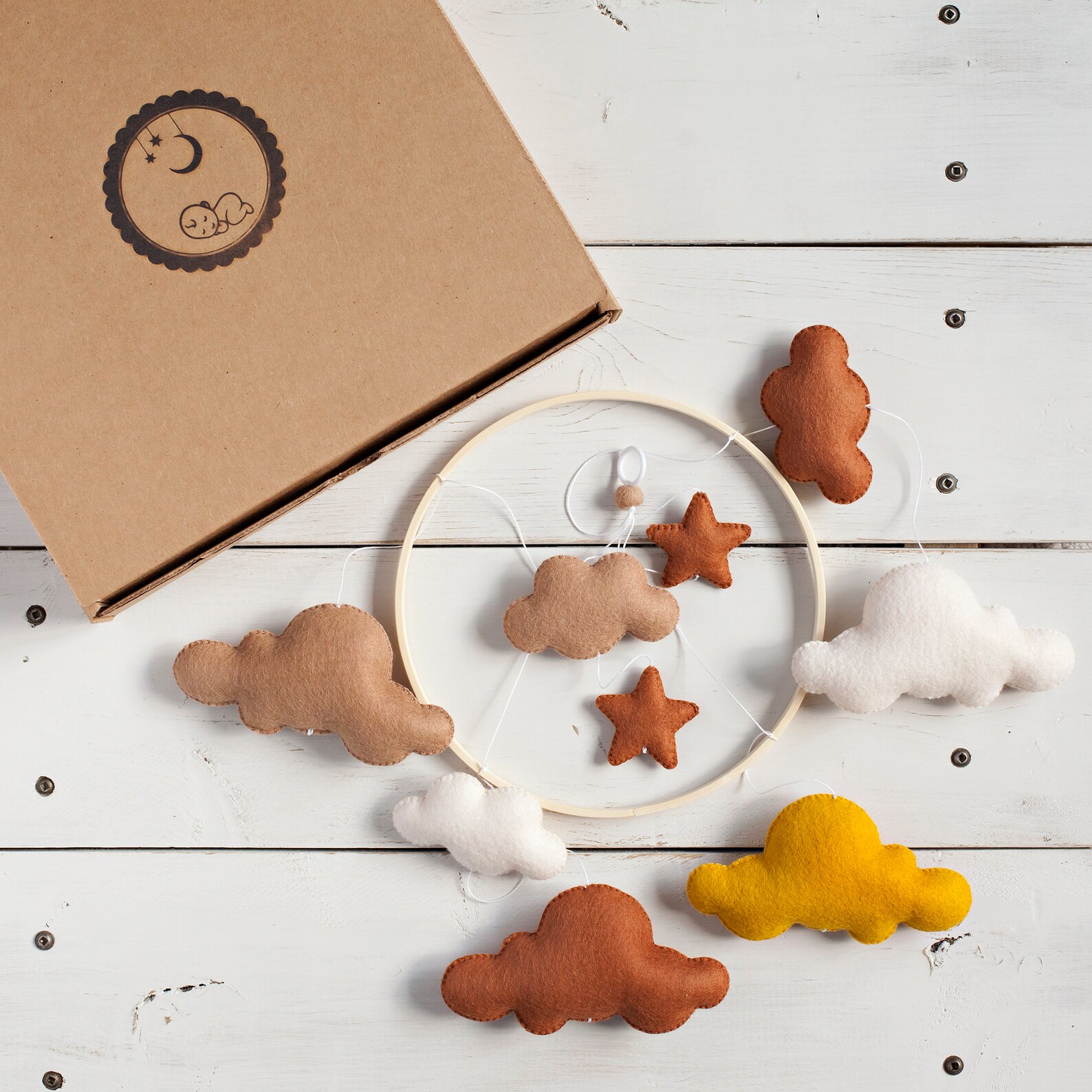 DIY Mobile Kit Create Your Own Mobile Cloud and Stars Etsy