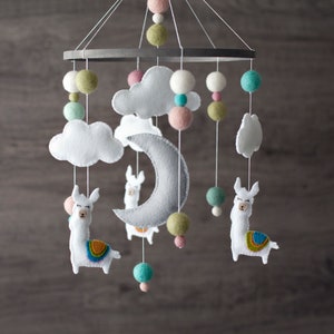Llama Mobile - Nursery Decor - Boho Shower Gift