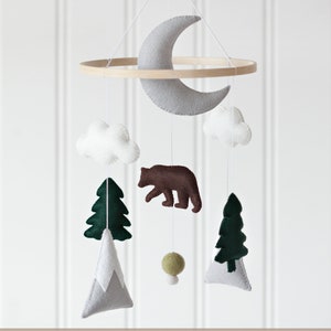 DIY Mobile Kit Create Your Own Woodland Mobile Bear and Mountain Decor image 3