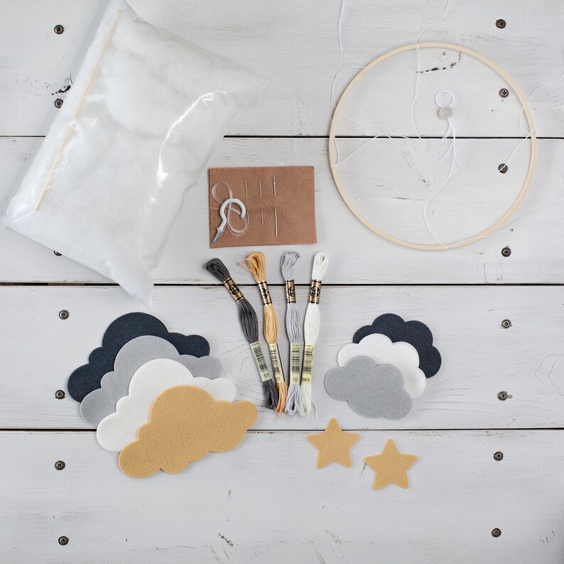 DIY Mobile Kit Create Your Own Mobile Cloud and Stars | Etsy