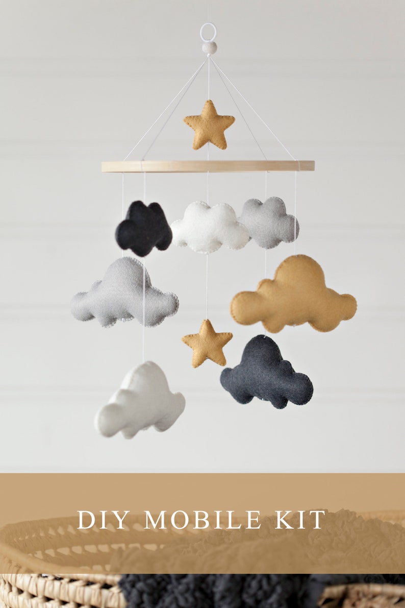 DIY Mobile Kit Create Your Own Mobile Cloud and Stars | Etsy