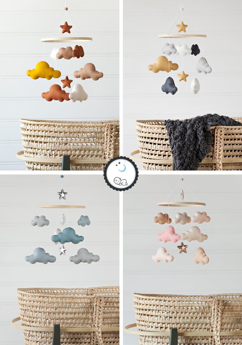 DIY Mobile Kit Create Your Own Mobile Cloud and Stars Mobile Nursery Decor image 10