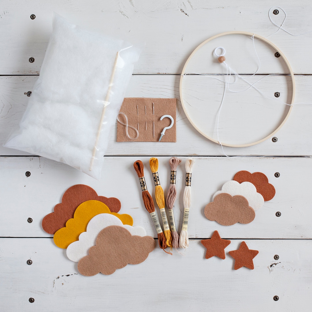 DIY Mobile Kit Create Your Own Mobile Cloud and Stars Mobile Nursery