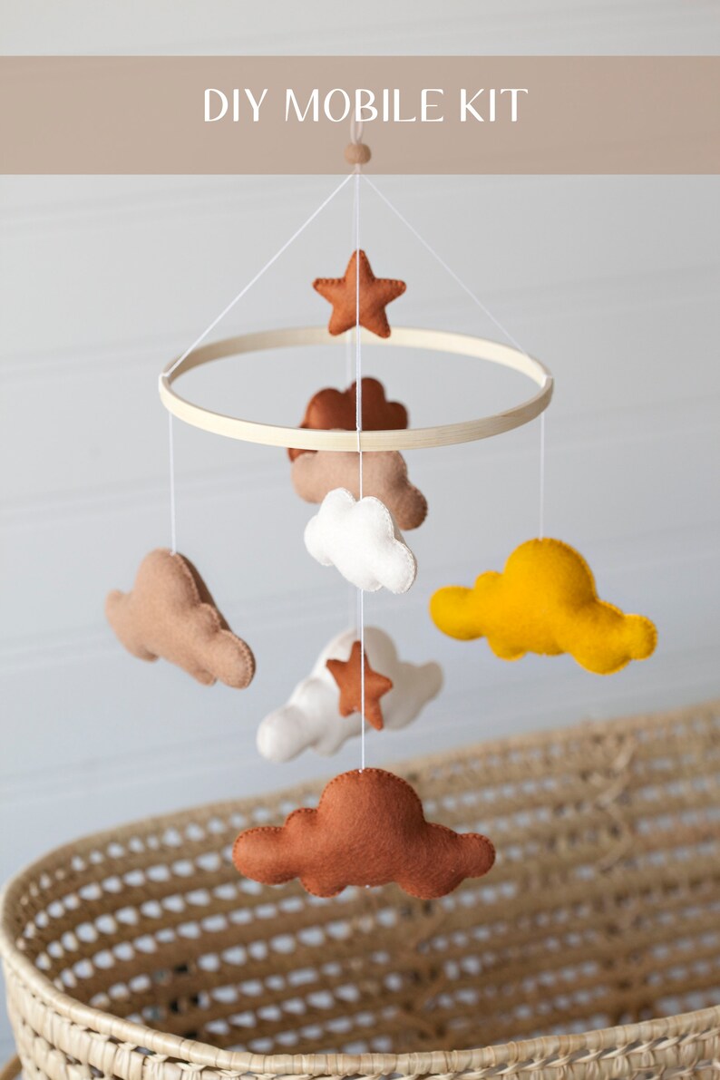 DIY Mobile Kit Create Your Own Mobile Cloud and Stars Etsy