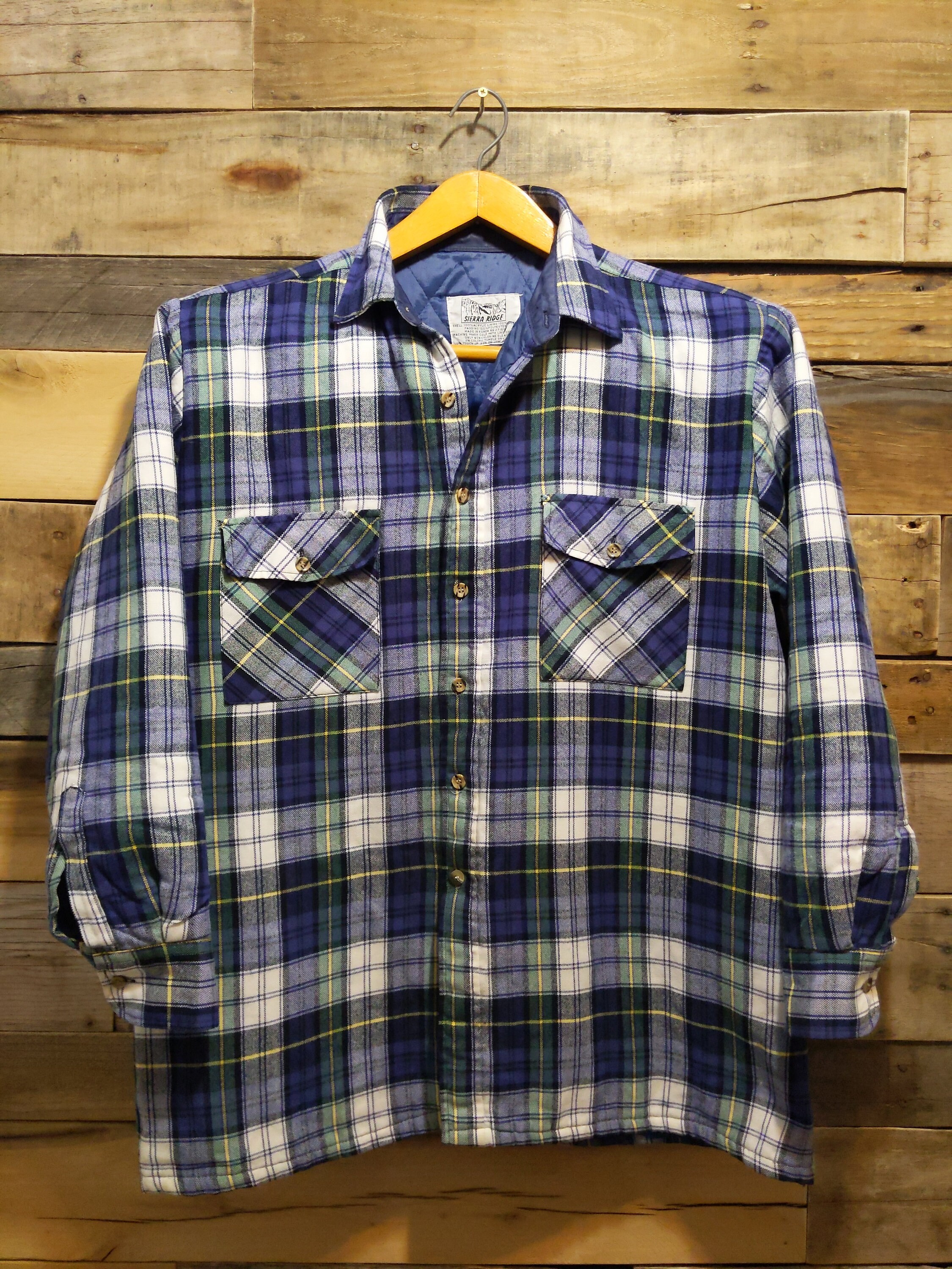 80s Sierra Ridge Nylon Lined Flannel 