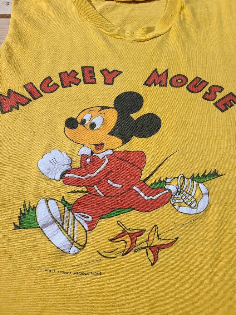 80's Mickey Mouse Shirt/Tank. Running. Size Medium. | Etsy