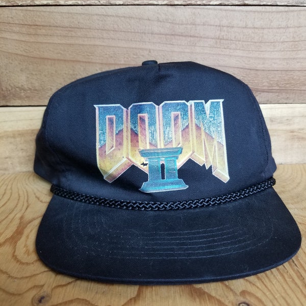 Doom 2 Hat. 90's. Snap Back. Gamer Hat.