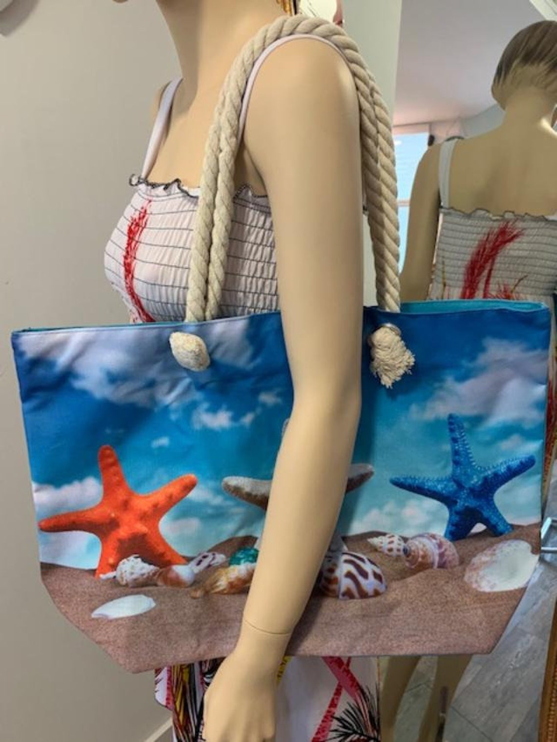 Large Beach Tote Bag Gift//Beautiful Colors and designs. Bolso Etsy