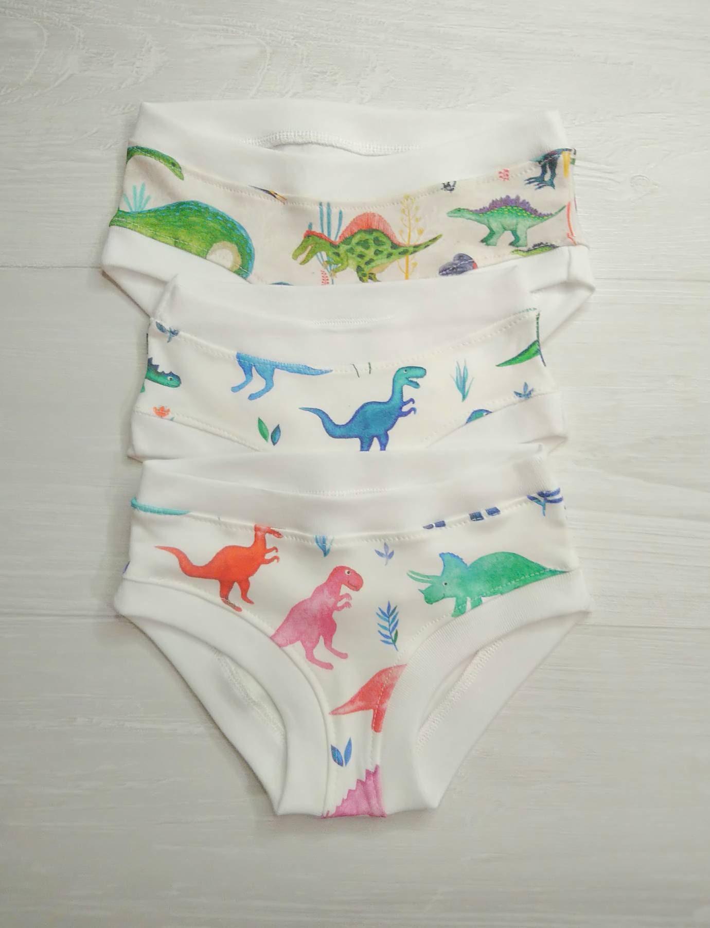 Kids Organic Cotton Underwear, Dinosaur, Girls Underwear, Boys