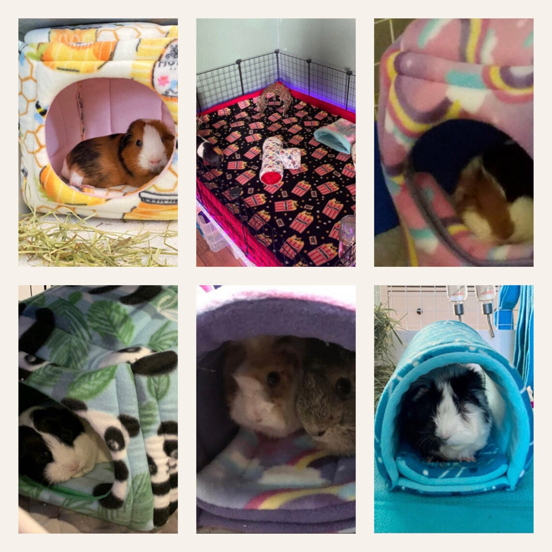 1x1 Guinea Pig Fleece Potty Pad With Uhaul Llama Fleece Cage Etsy