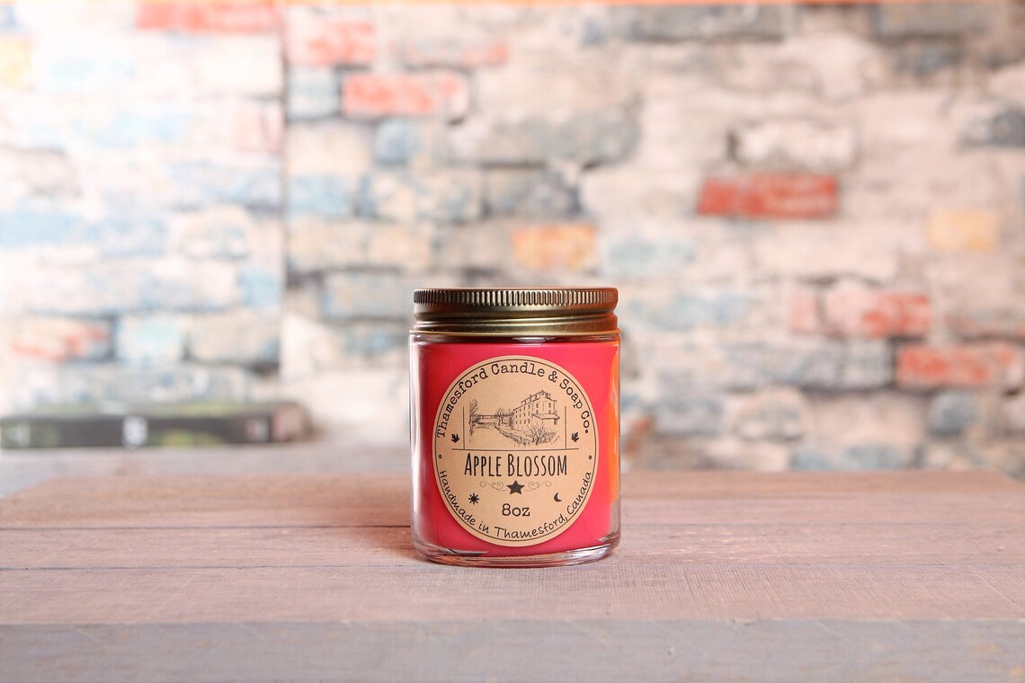 Apple Blossom Scented Candle Bright apple blossoms and sweet Etsy