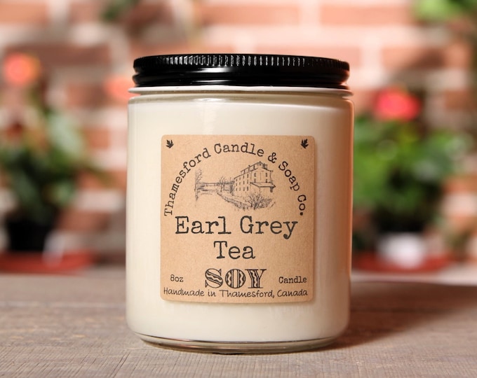 Earl Grey Tea Scented Candle - Just like a steaming cup of lovely Earl Grey Tea. With notes of bergamot and an abundance of comfort