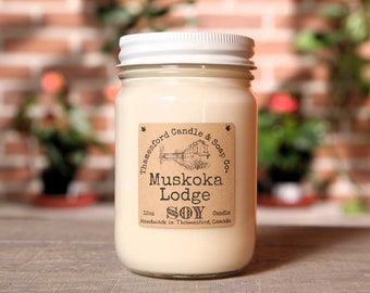Muskoka Lodge Scented Candle - Close your eyes and relax on the porch at the lodge