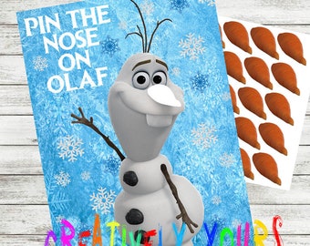 pin the nose on olaf etsy