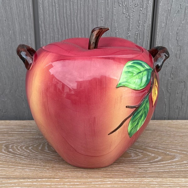 Apple Cookie Jar Etsy