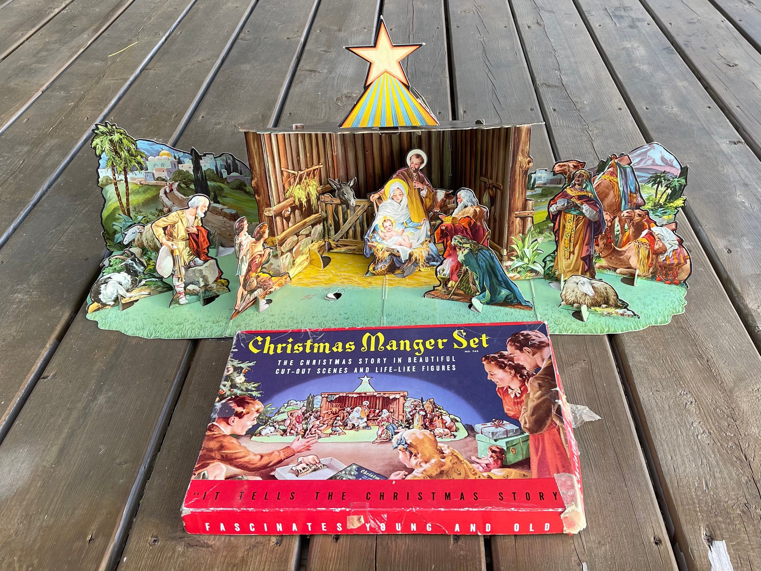 Christmas manger set no 743 Clearance