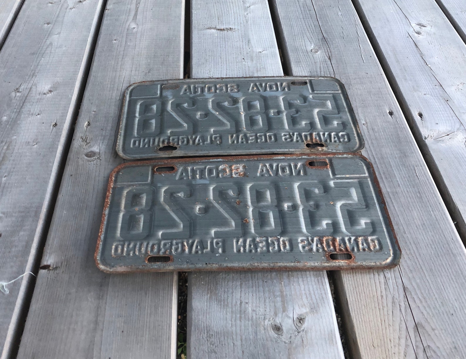 Pair of Vintage Nova Scotia NS License Plates Metal License Etsy