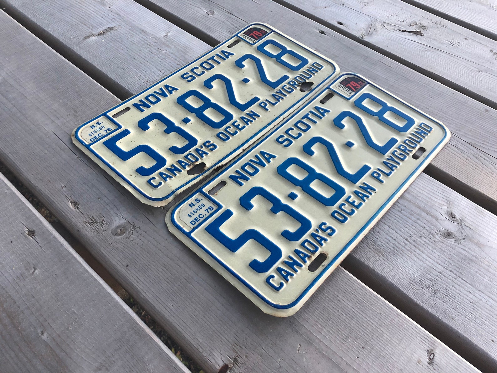 Pair of Vintage Nova Scotia NS License Plates Metal License | Etsy