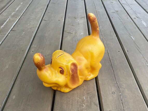 Vintage Regal Toy Plastic Blow Mold Hound Dog Puppy Coin Bank Piggy Bank Made in Canada Retro Coin Bank Dog Decor Etsy Canada